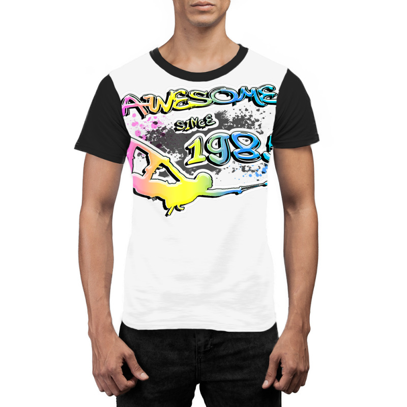 Awesome Since 1985. Wakeboard Lifestyle Graphic T-shirt | Artistshot