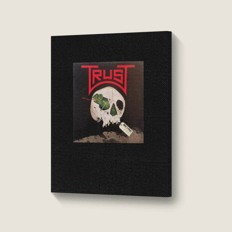 Trust - Man's Trap Album 1983 Portrait Canvas Print | Artistshot