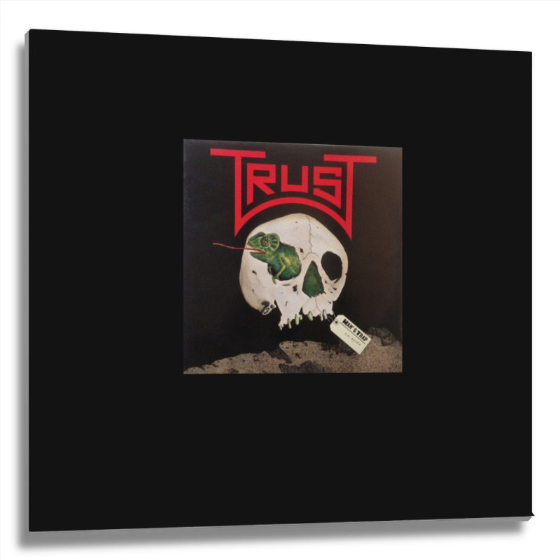 Trust - Man's Trap Album 1983 Metal Print Square | Artistshot