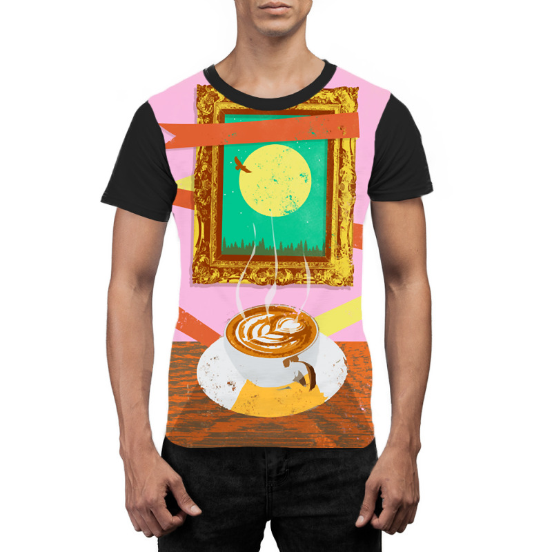 Trending Moon Coffee Graphic T-shirt | Artistshot