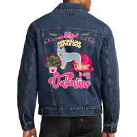 Mom T  Shirt My Australian Cattle Dog Is My Valentine   Dog Lover Gift Men Denim Jacket | Artistshot