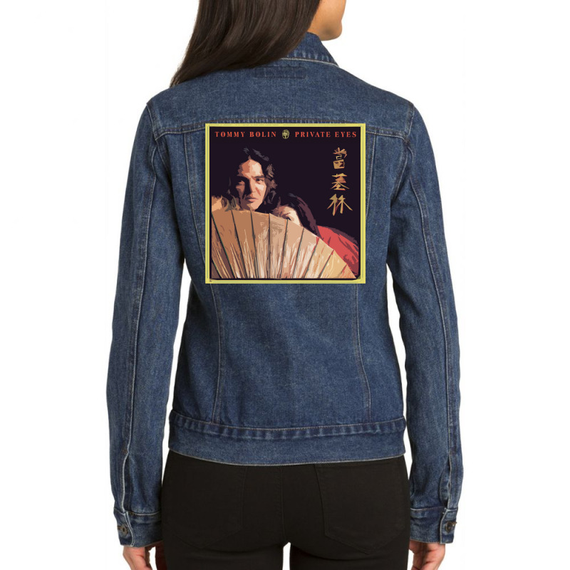 Tommy Bolin (private Eyes) Ladies Denim Jacket by caswelotitef | Artistshot