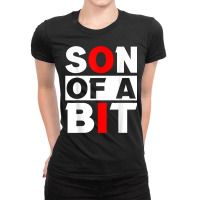 Son Of A Bit Information Technology Specialist Guy Computer T Shirt Ladies Fitted T-shirt | Artistshot