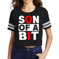 Son Of A Bit Information Technology Specialist Guy Computer T Shirt Scorecard Crop Tee | Artistshot