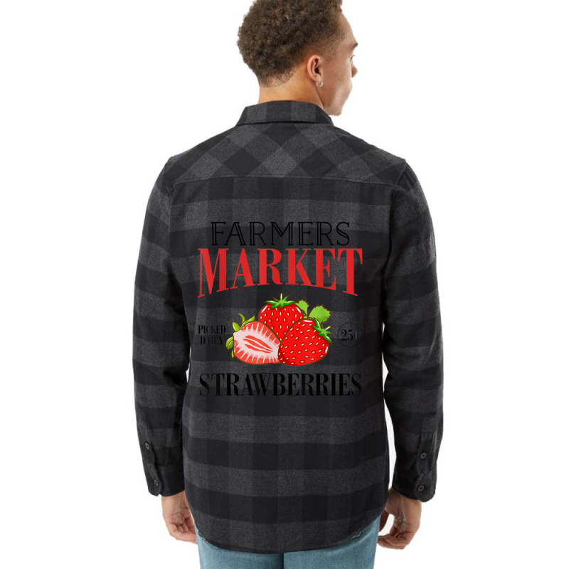 Farmers Market Pick Daily Strawberry Flannel Shirt | Artistshot