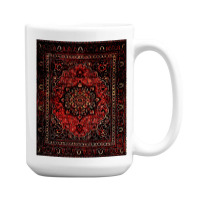 Persian Carpet Look In Rose 15 Oz Coffee Mug | Artistshot