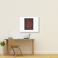 Persian Carpet Look In Rose Landscape Canvas Print | Artistshot