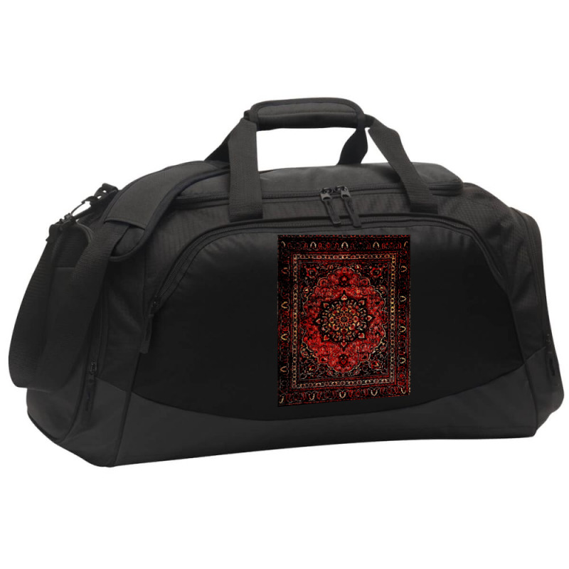 Persian Carpet Look In Rose Active Duffel | Artistshot