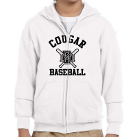 Cougar Baseball Youth Zipper Hoodie | Artistshot