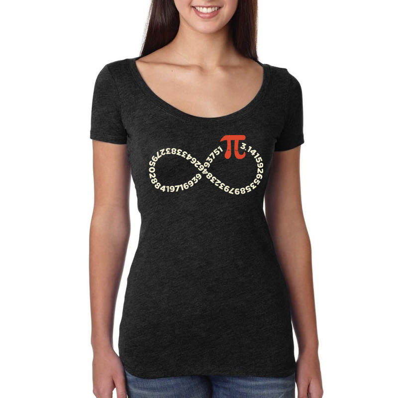 Funny Pi Day Shirt Infinity Symbol Math Geek Infinite Sign T Shirt Women's Triblend Scoop T-shirt by adam.troare | Artistshot