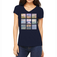 Soft Monet Collage Women's V-neck T-shirt | Artistshot