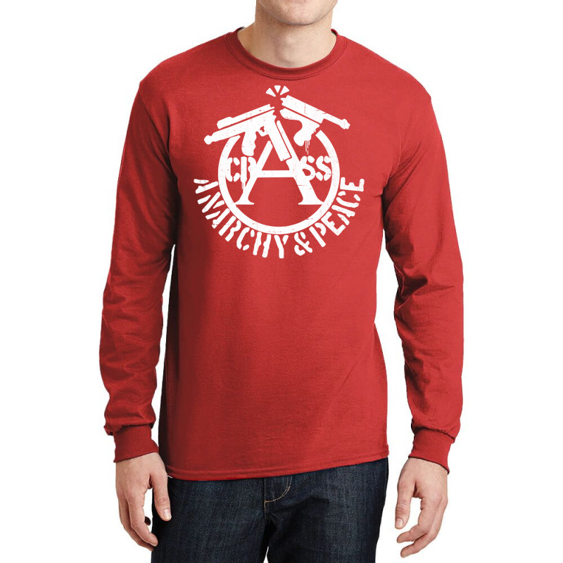 Crass Anarchy And Peace Long Sleeve Shirts by charkmatgenb | Artistshot