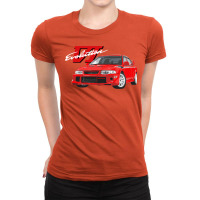 Mitsubish Evo Vi Tommy Makinen Edition Red Ladies Fitted T-shirt | Artistshot