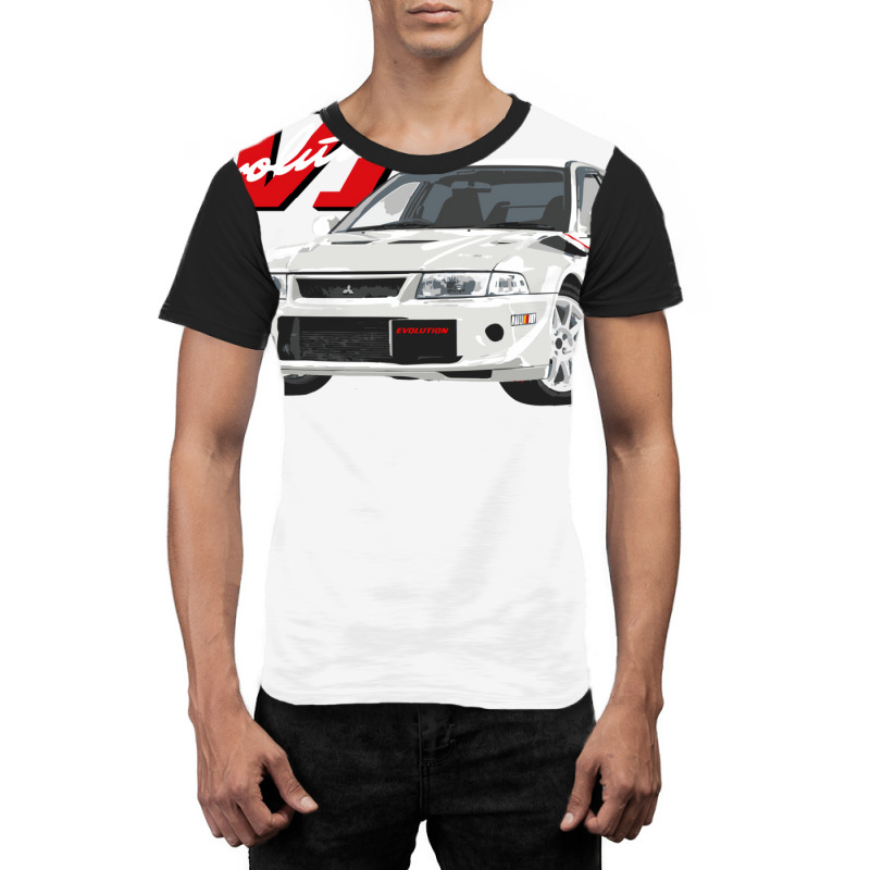 Mitsubish Evo Vi Tommy Makinen Edition White Graphic T-shirt by mancsisalakop | Artistshot