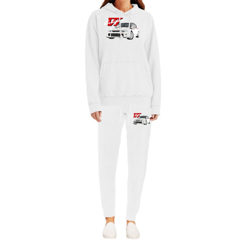 Mitsubish Evo Vi Tommy Makinen Edition White Hoodie & Jogger set by mancsisalakop | Artistshot