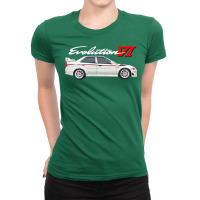 Evolution Vi Tommi Makinen Edition White Rs Ladies Fitted T-shirt | Artistshot