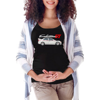 Evolution Vi Tommi Makinen Edition White Rs Maternity Scoop Neck T-shirt | Artistshot