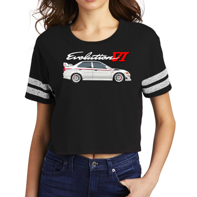 Evolution Vi Tommi Makinen Edition White Rs Scorecard Crop Tee by wesaluarm | Artistshot