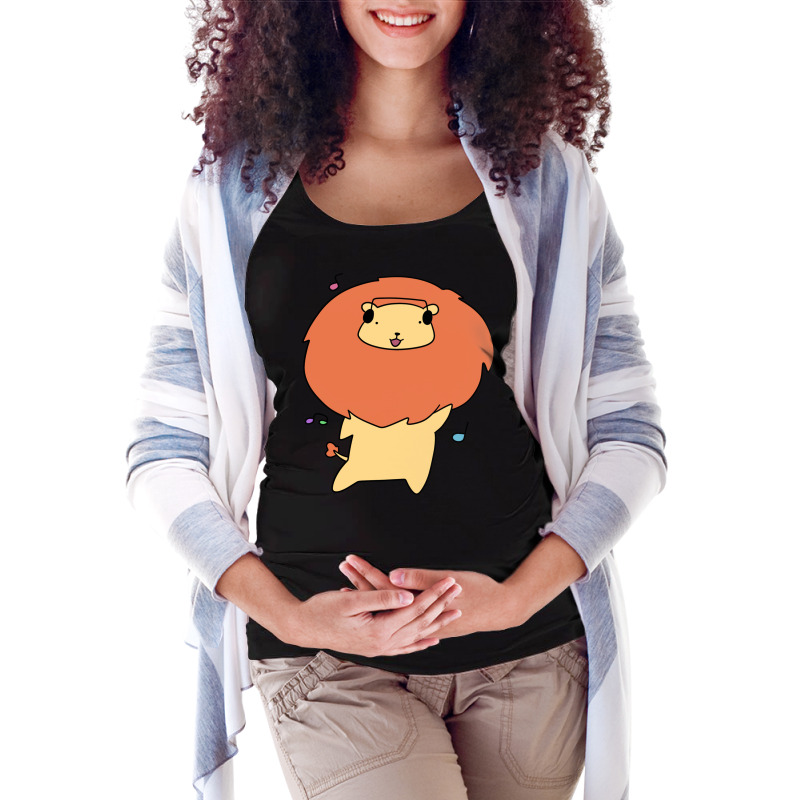 Dancing Headphones Lion Maternity Scoop Neck T-shirt by ilham12 | Artistshot