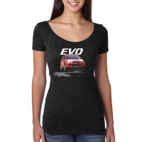 99 Wrc Champion Tommi Mäkinen Evo Women's Triblend Scoop T-shirt | Artistshot