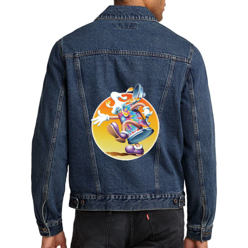 Creamy 'grateful' Can Men Denim Jacket | Artistshot