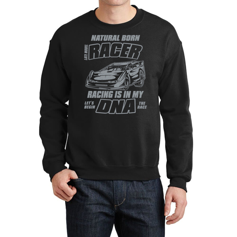 Dirt Track Racing Dna Crewneck Sweatshirt by ekhjurgeby | Artistshot