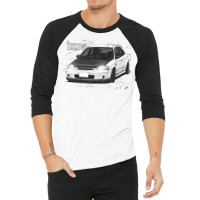 Initial D Anime Classic Jdm Spoon Ek Hatch 3/4 Sleeve Shirt | Artistshot