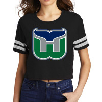 Vintage Hartford Hockey   Retro Whalers 1 Scorecard Crop Tee | Artistshot