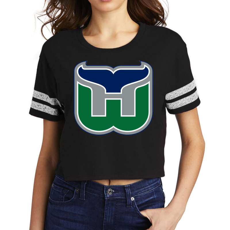 Vintage Hartford Hockey   Retro Whalers 1 Scorecard Crop Tee by oresabeluuhy | Artistshot