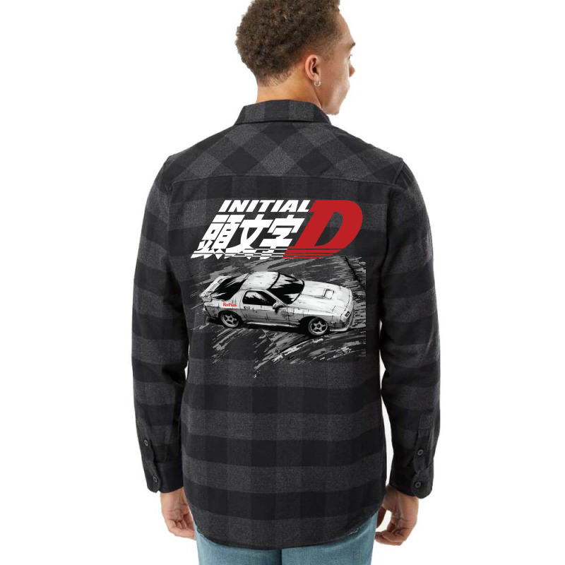 Initial D Fc Rx7 Drifting   Ryosuke Takahashi Redsuns Flannel Shirt | Artistshot