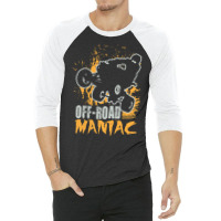 Quad Atv Off Road Maniac 3/4 Sleeve Shirt | Artistshot