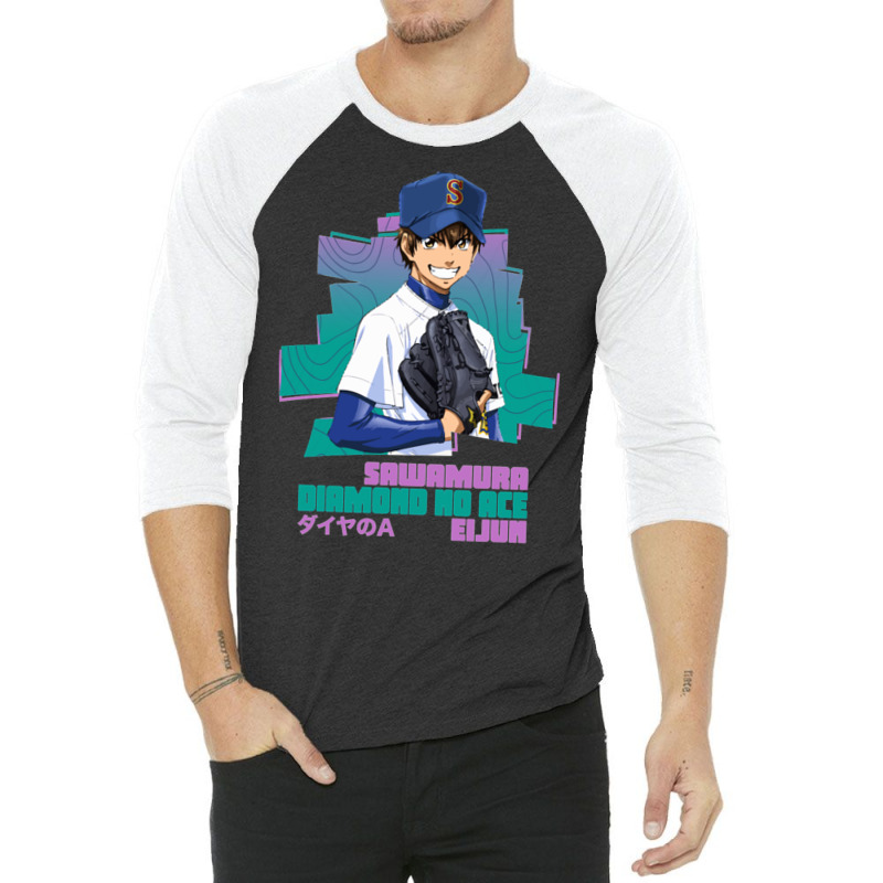 Sawamura Eijun   Diamond No Ace 3/4 Sleeve Shirt by sinayxhuljaa | Artistshot