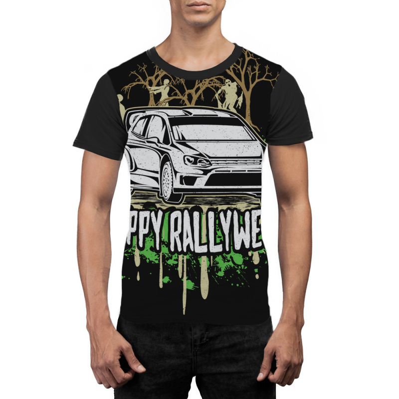 Rally Car Halloween Graphic T-shirt | Artistshot