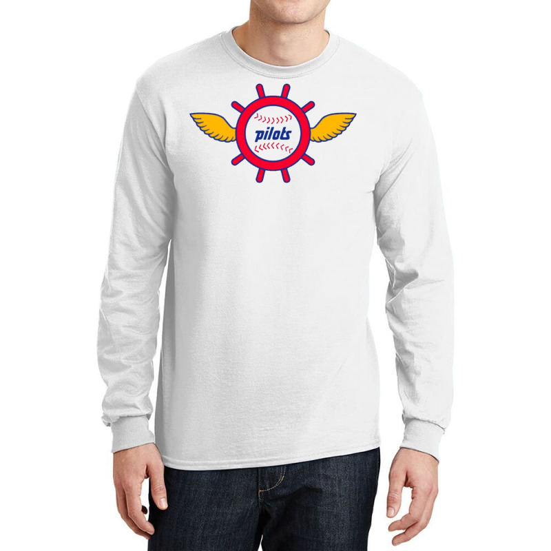 Seattle Baseball   Vintage Pilots Long Sleeve Shirts by sinayxhuljaa | Artistshot