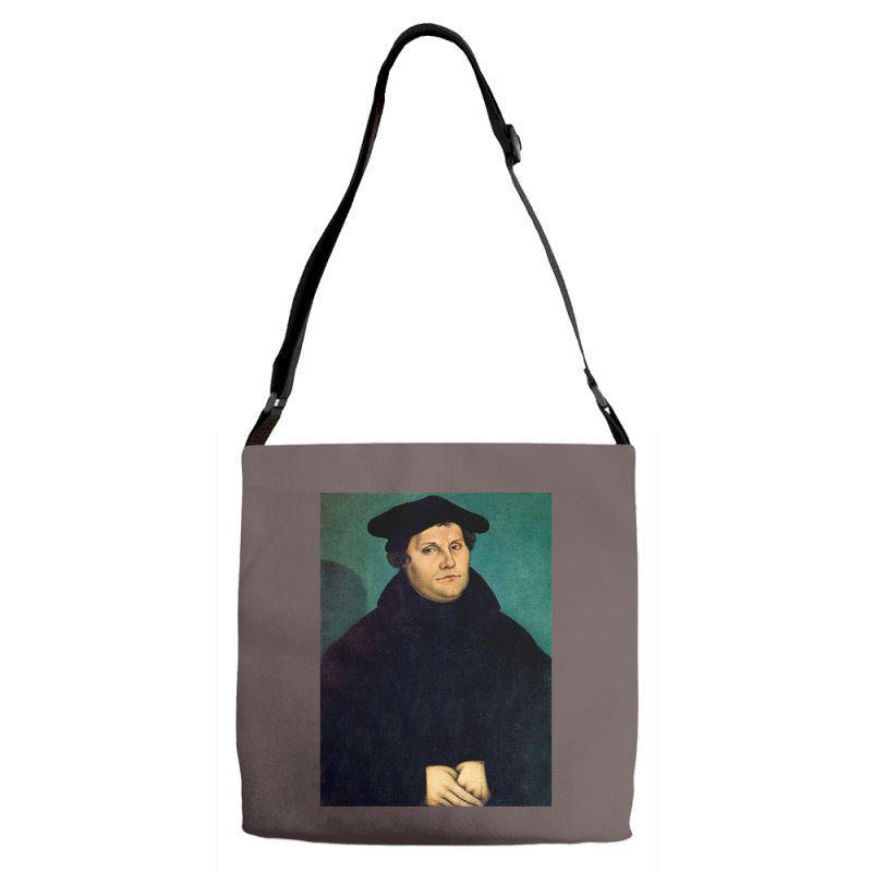 Martin Luther   The Protestant Reformation   Picture Restored Adjustable Strap Totes | Artistshot