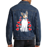 Rat Terrier T  Shirt Rat Terrier Dog Gift Men Denim Jacket | Artistshot