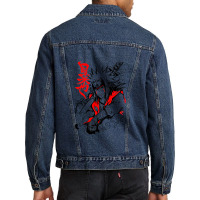 Jiraiya Disappeared From Konoha Village Men Denim Jacket | Artistshot