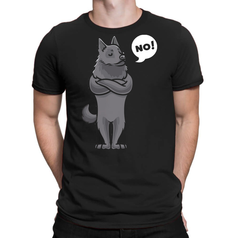 Schipperke T  Shirt Stubborn Schipperke Dog Funny T  Shirt T-shirt | Artistshot