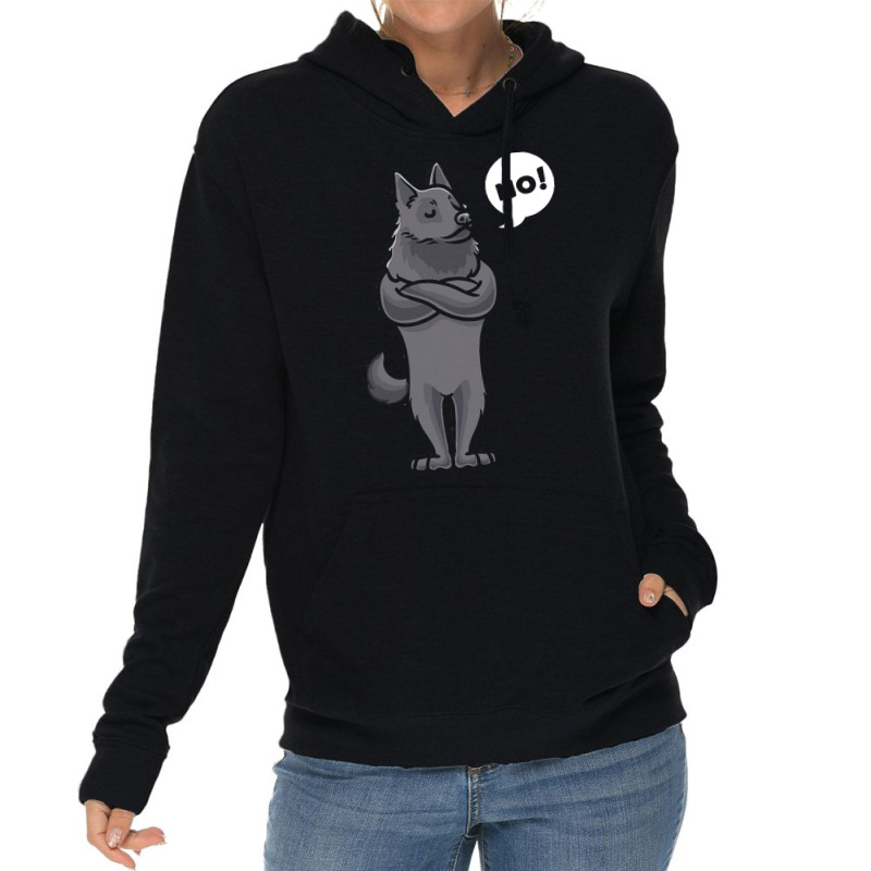 Schipperke T  Shirt Stubborn Schipperke Dog Funny T  Shirt Lightweight Hoodie | Artistshot