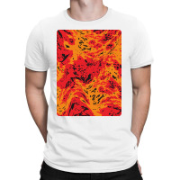 Hot Lava Red Abstract Pattern T-shirt | Artistshot