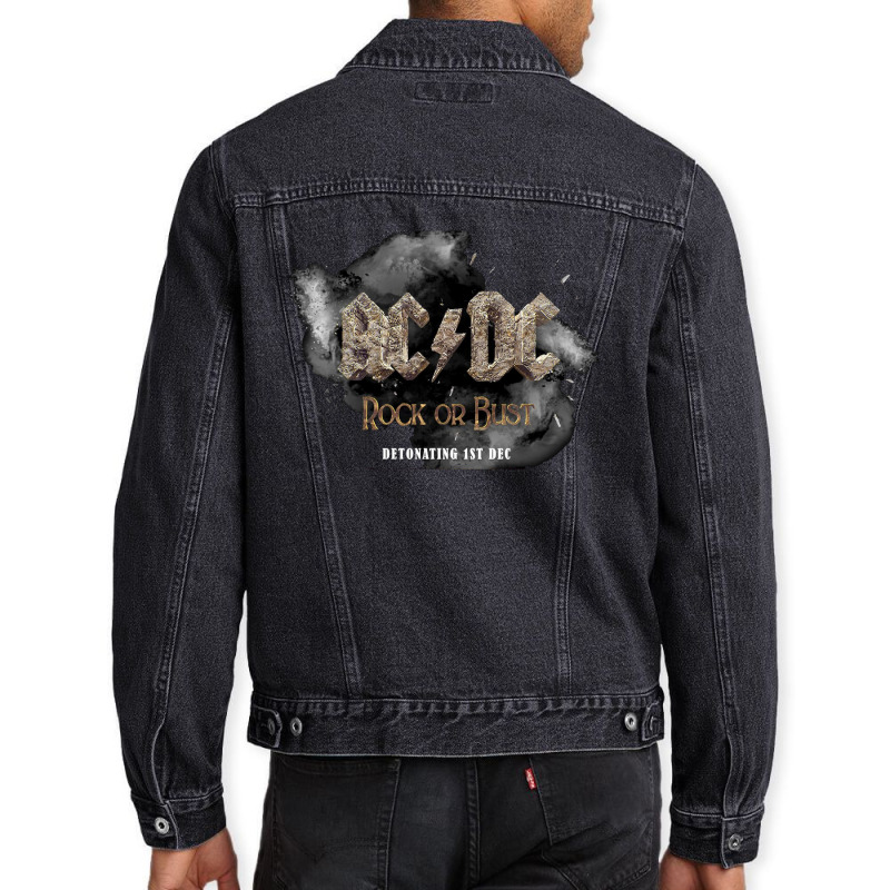 Angus Young Brian Johnson Men Denim Jacket | Artistshot