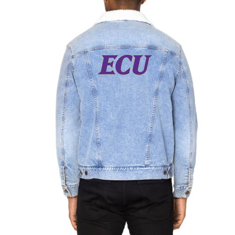 East Carolina Pirates Wordmark Unisex Sherpa-Lined Denim Jacket by Tonja J Adams | Artistshot