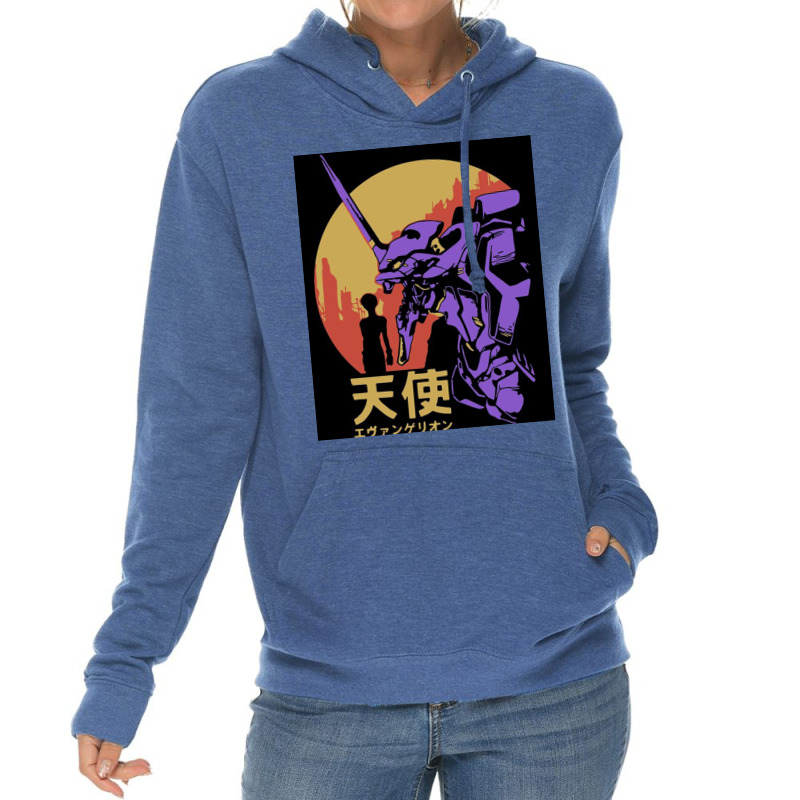 Neon Genesis Evangelion Retro Vintage Lightweight Hoodie by constancelapointe | Artistshot