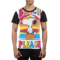 Peanuts Beach Please Graphic T-shirt | Artistshot