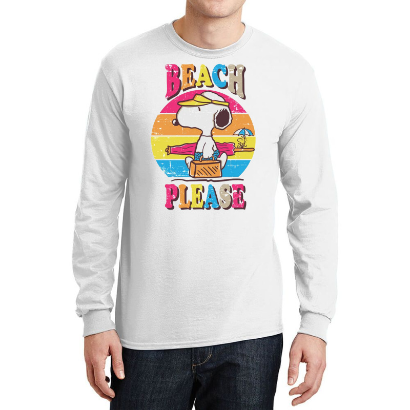 Peanuts Beach Please Long Sleeve Shirts | Artistshot