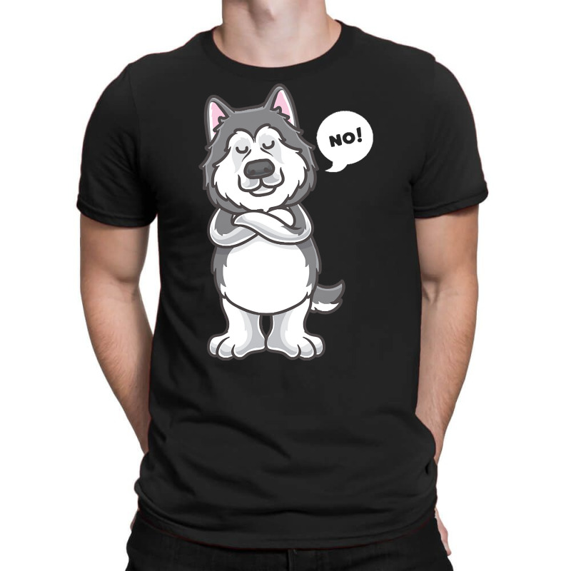 Siberian Husky Dog T  Shirt Stubborn Alaskan Malamute Dog Funny T  Shi T-shirt | Artistshot