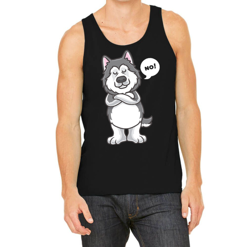 Siberian Husky Dog T  Shirt Stubborn Alaskan Malamute Dog Funny T  Shi Tank Top | Artistshot