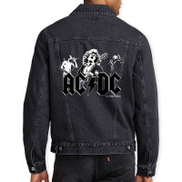 Angus Young Brian Johnson Men Denim Jacket | Artistshot