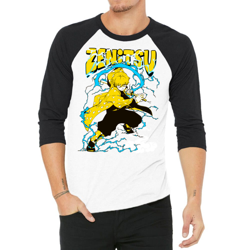 Thunder Boy Zeni Demon Killer 3/4 Sleeve Shirt by meqipirdasc | Artistshot