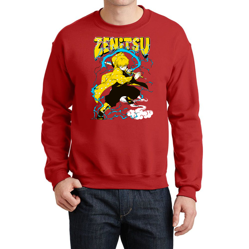 Thunder Boy Zeni Demon Killer Crewneck Sweatshirt by meqipirdasc | Artistshot